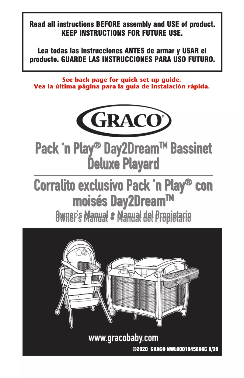 Image de la première page du manuel de l'appareil Pack ‘n Play Day2Dream