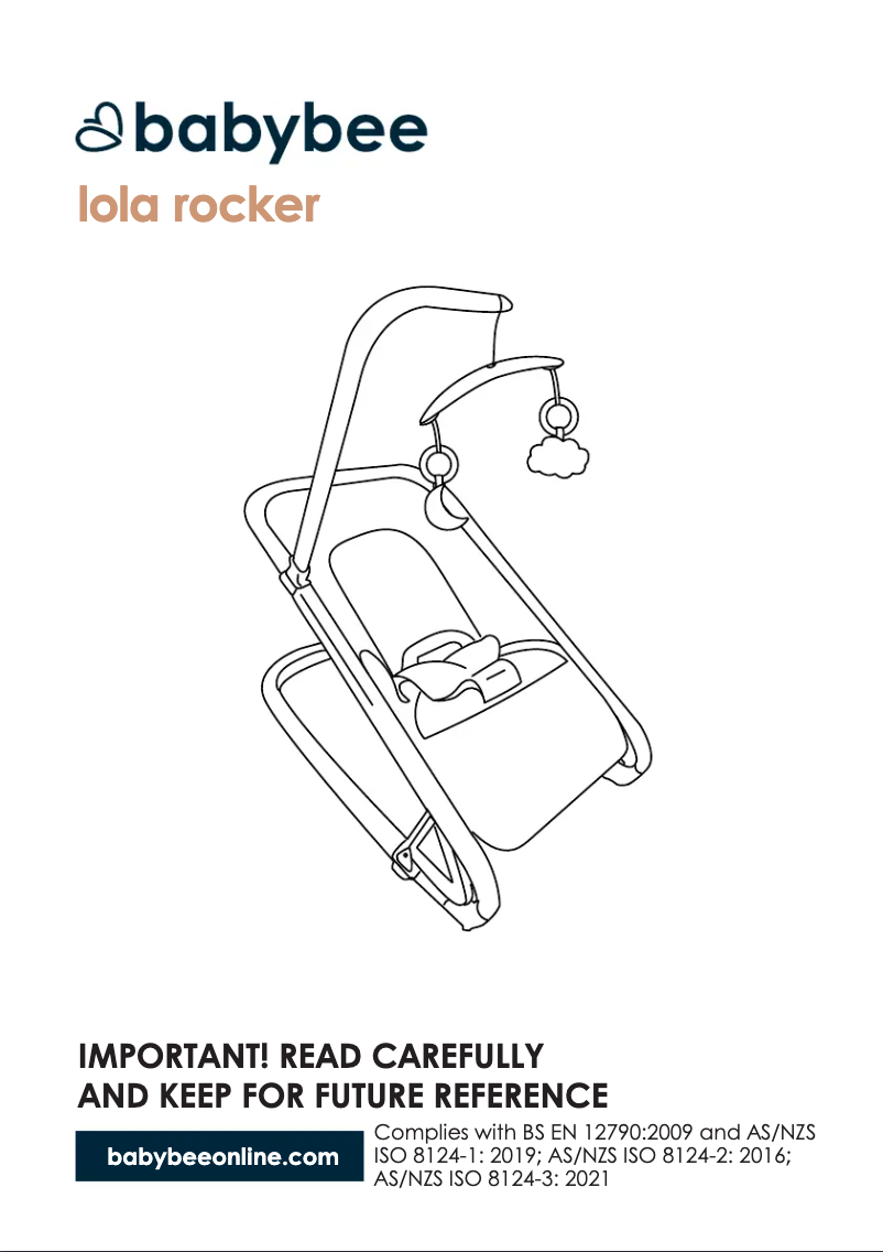 Page 1 de la notice Manuel utilisateur Babybee Lola Rocker
