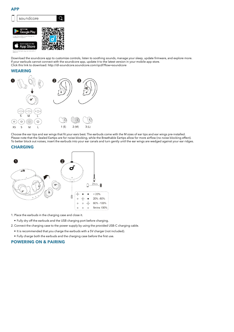 Page n°1 - Manuel utilisateur Soundcore Sleep A20
