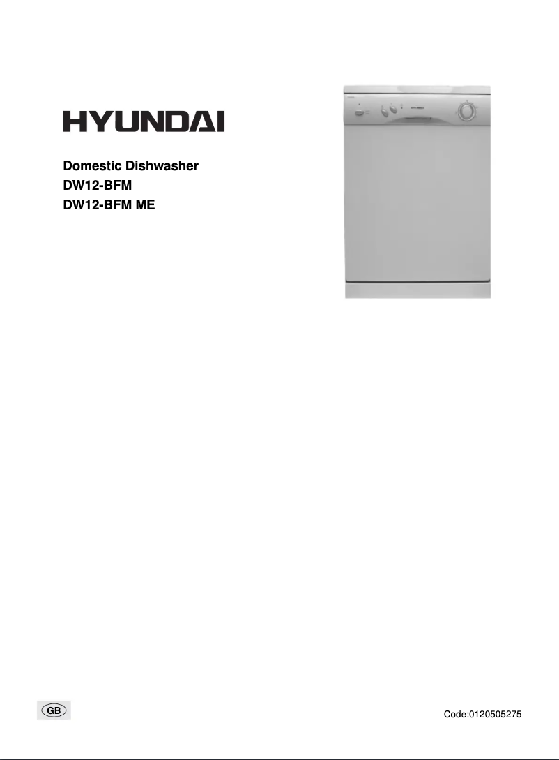 Page 1 de la notice Manuel utilisateur Hyundai DW12-BFM