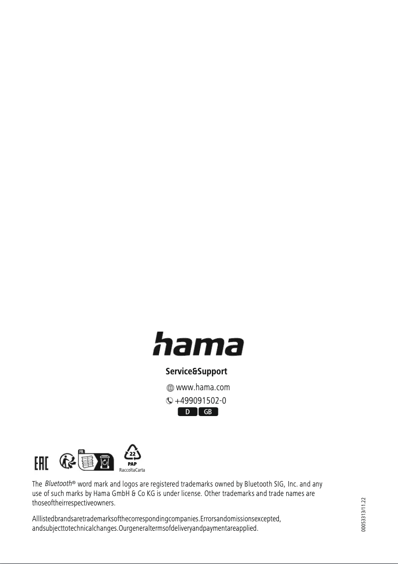 Página 1 del manual Manual de usuario Hama 53313