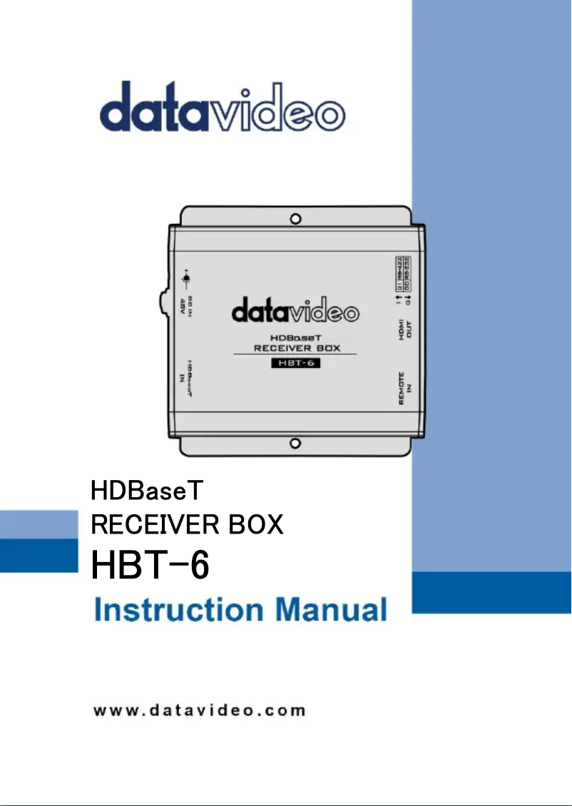 Image de la première page du manuel de l'appareil HBT-6