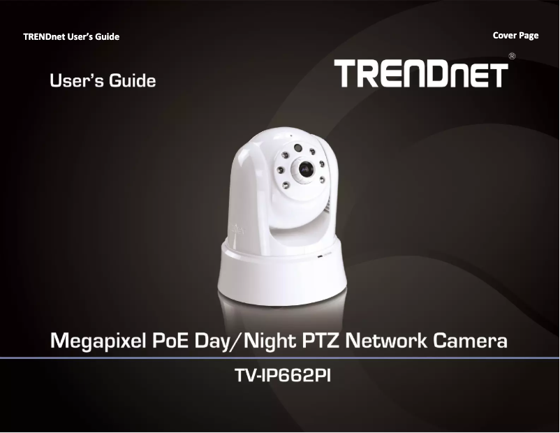 Image de la première page du manuel de l'appareil TV-IP662PI