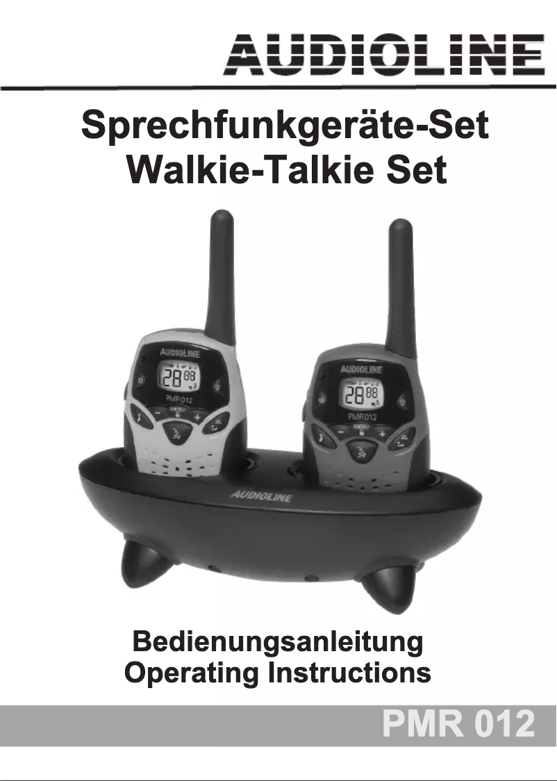 Image de la première page du manuel de l'appareil PMR 012