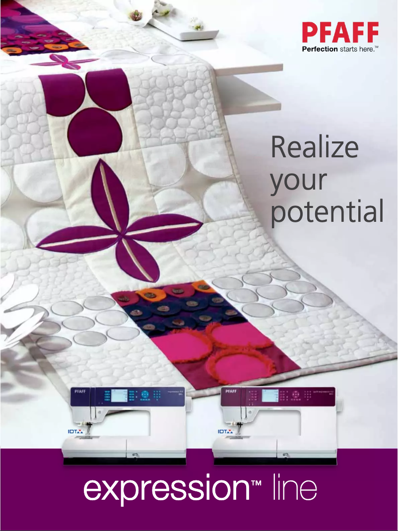 Page 1 de la notice Brochure Pfaff Expression 3.5