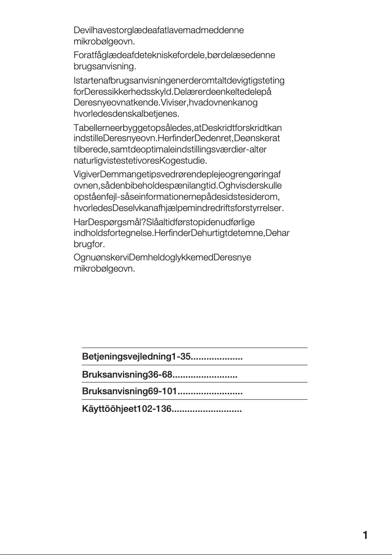 Page 1 de la notice Manuel utilisateur Siemens HF23566