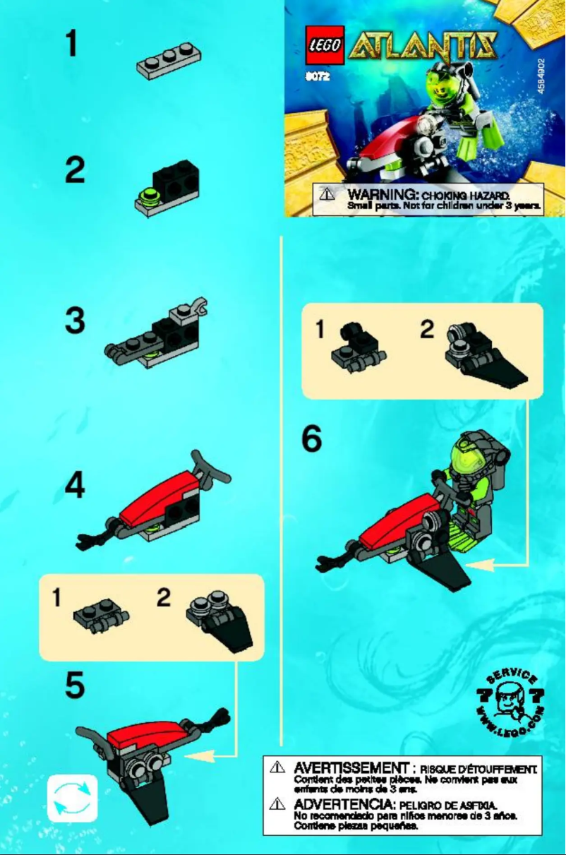 Image de la première page du manuel de l'appareil Atlantis 8072