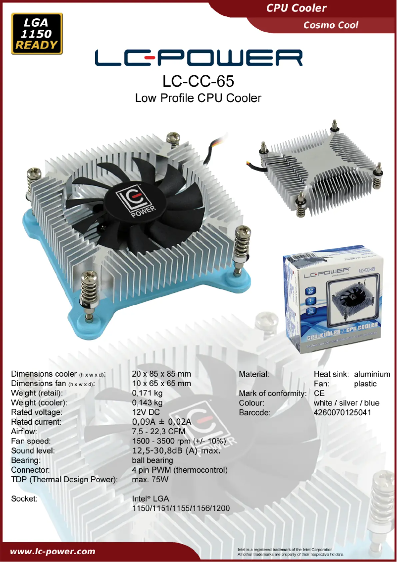 Image de la première page du manuel de l'appareil LC-CC-65