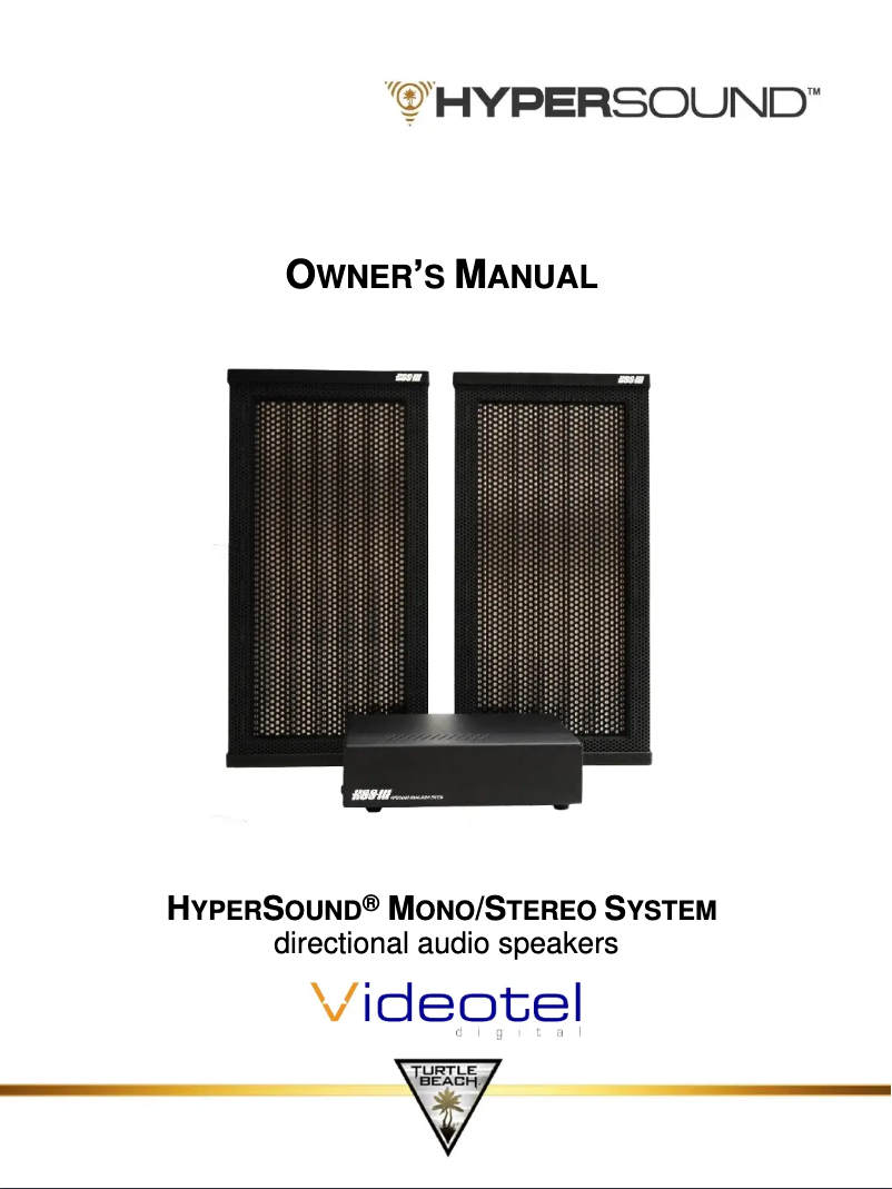 Page 1 de la notice Manuel utilisateur Videotel Digital HSS 3000