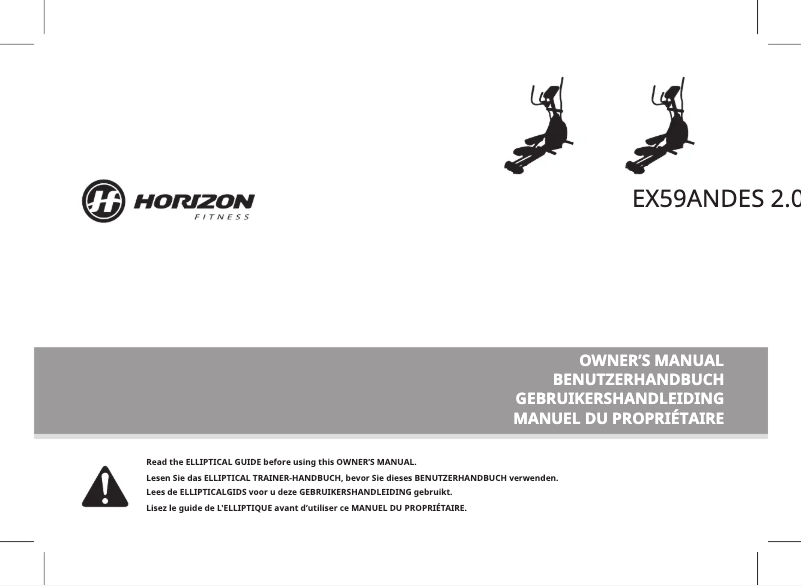 Page 1 of the manual User Manual Horizon Andes 2.0