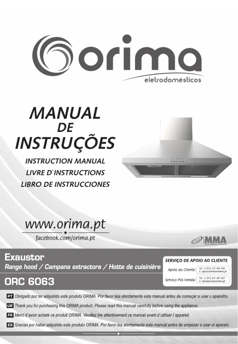 Page n°1 - Manuel utilisateur Orima ORC 6063