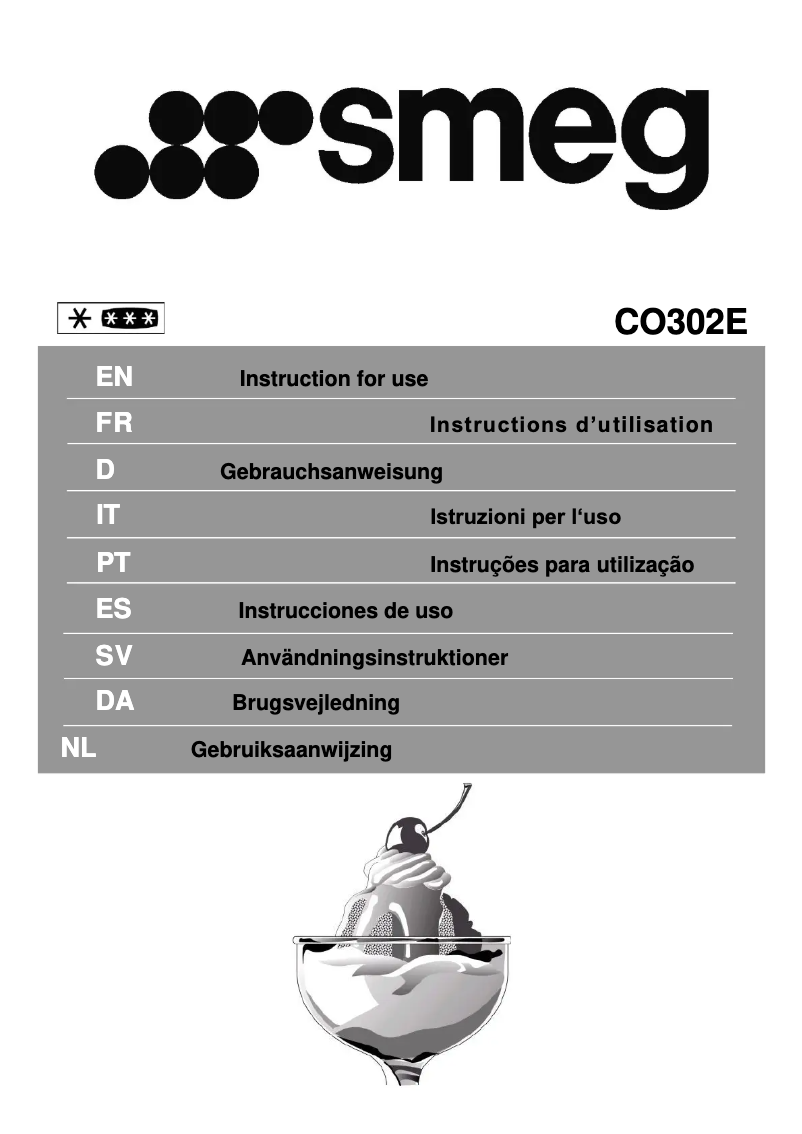 Page n°1 - Brochure Smeg CO302E