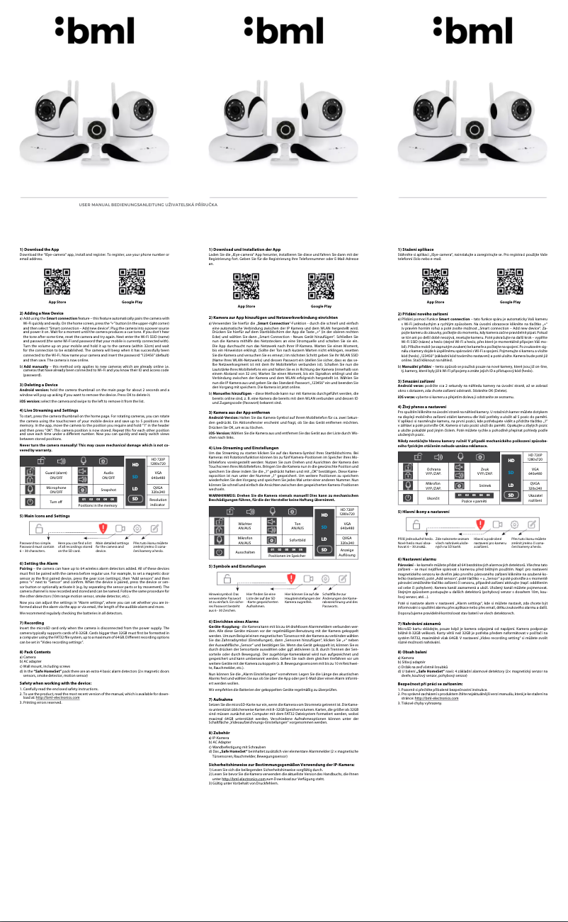 Page n°1 - Manuel utilisateur BML Safe View
