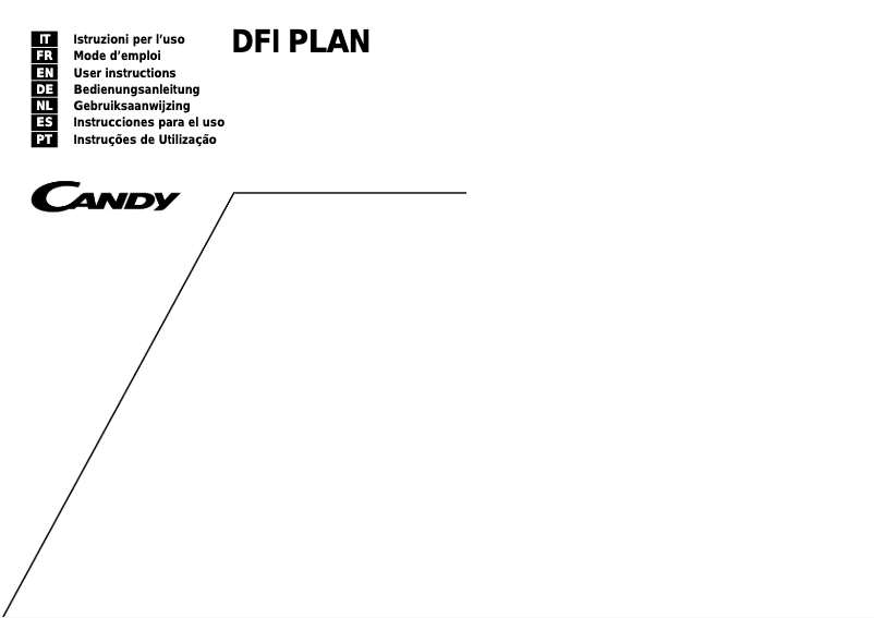 Page 1 de la notice Manuel utilisateur Candy DFI Plan