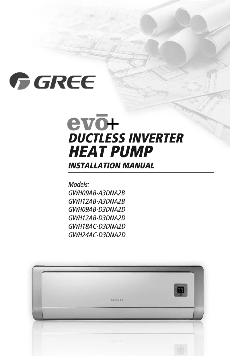 Imagen de la primera página del manual del dispositivo Evo+ GWH09AB-D3DNA2D