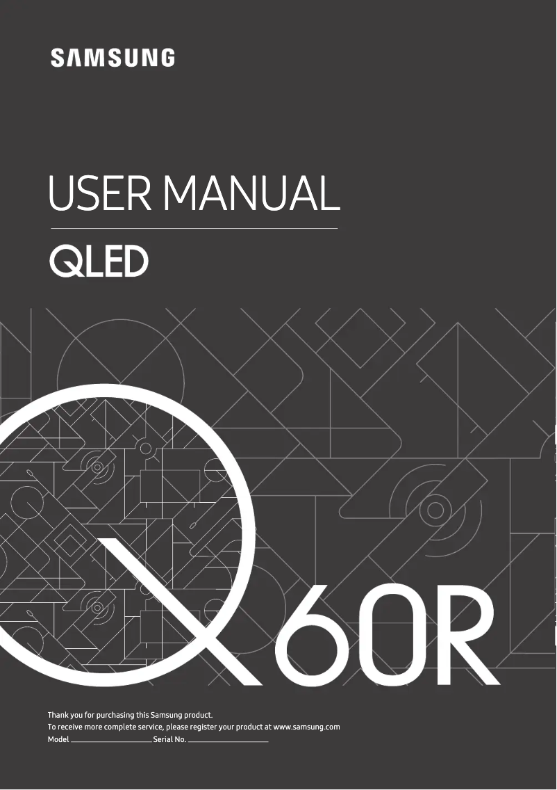 Image de la première page du manuel de l'appareil QE49Q60RAL