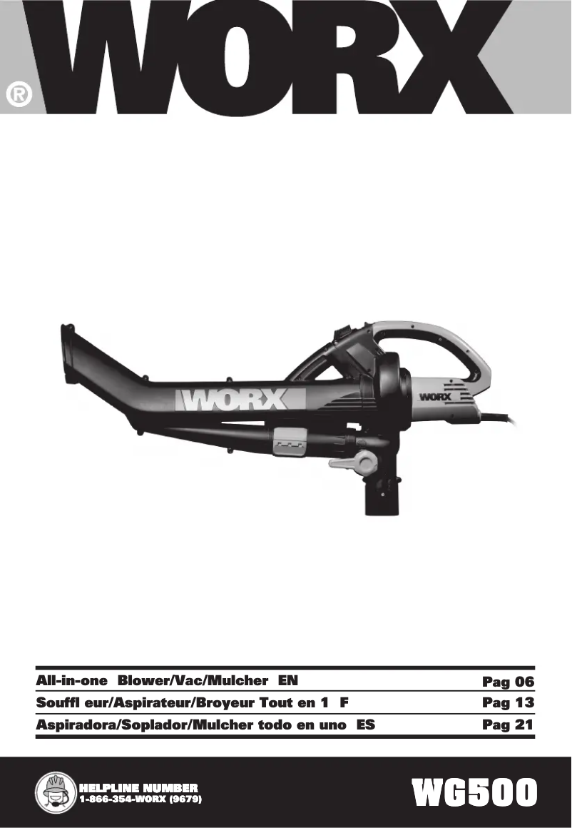 Imagen de la primera página del manual del dispositivo WG500