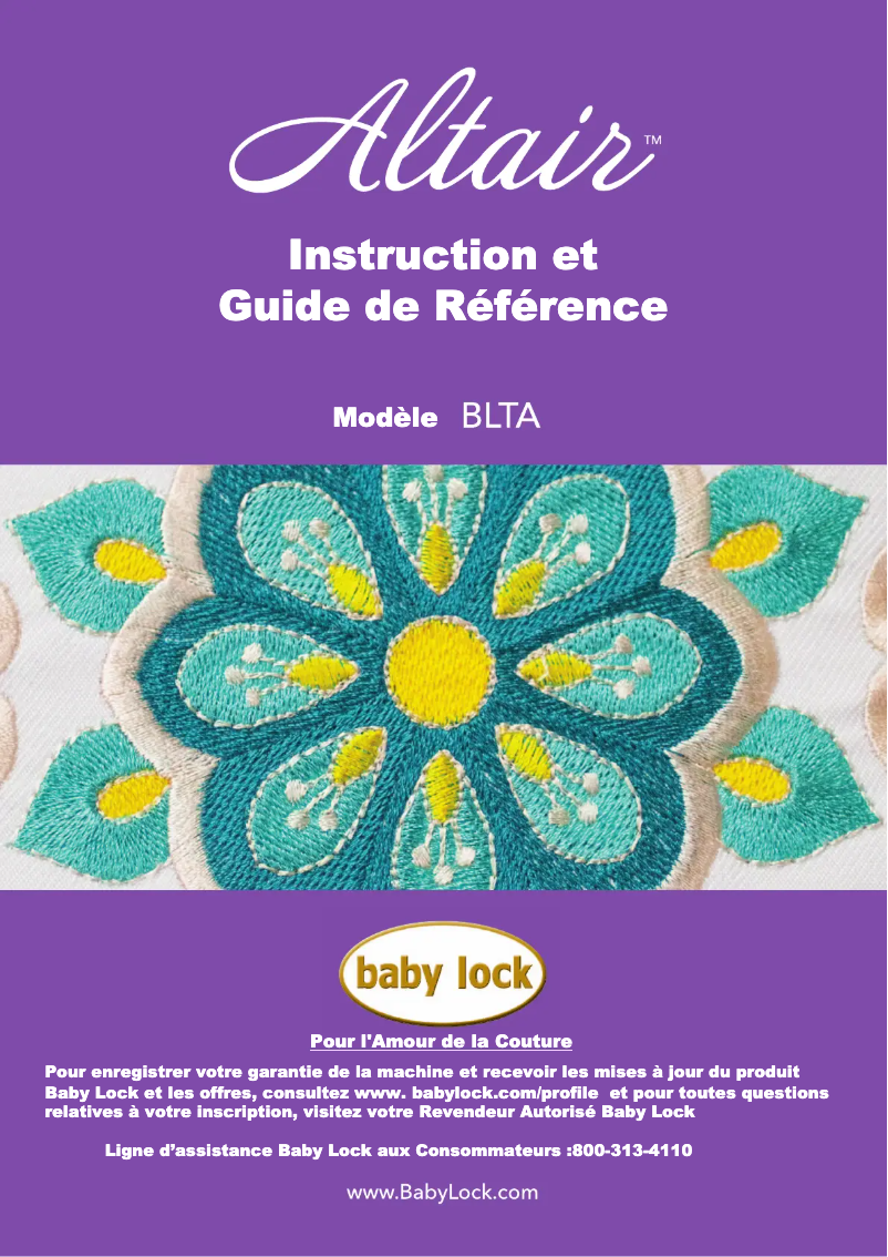 Image de la première page du manuel de l'appareil Altair