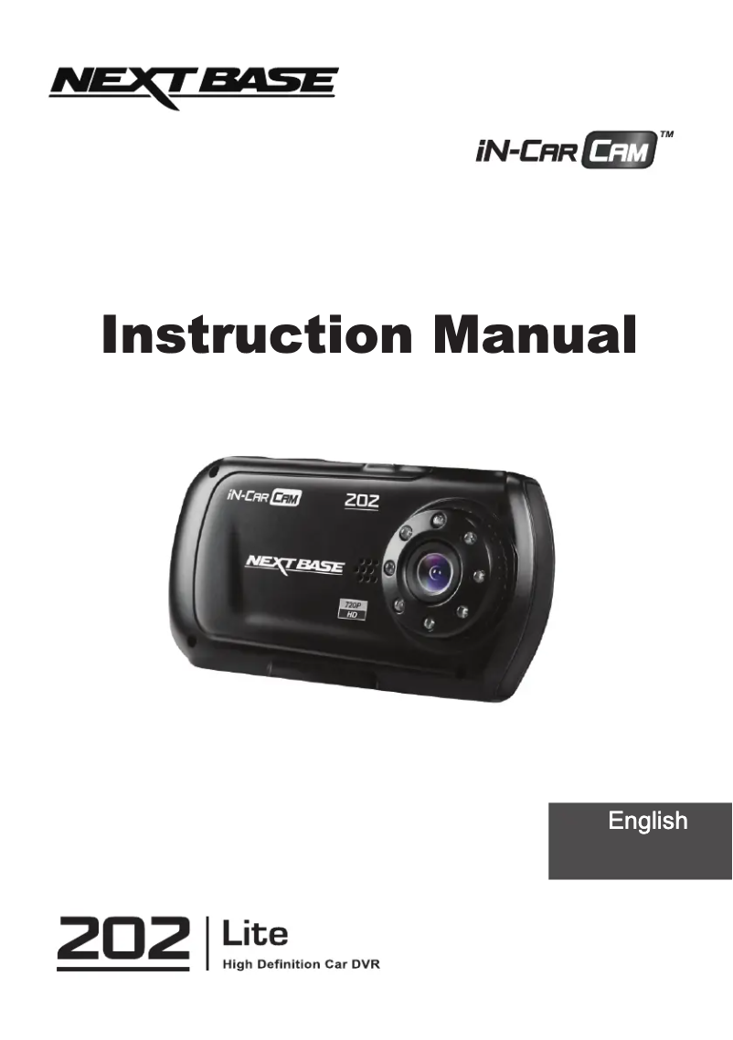 Image de la première page du manuel de l'appareil iN-CAR CAM 202 Lite