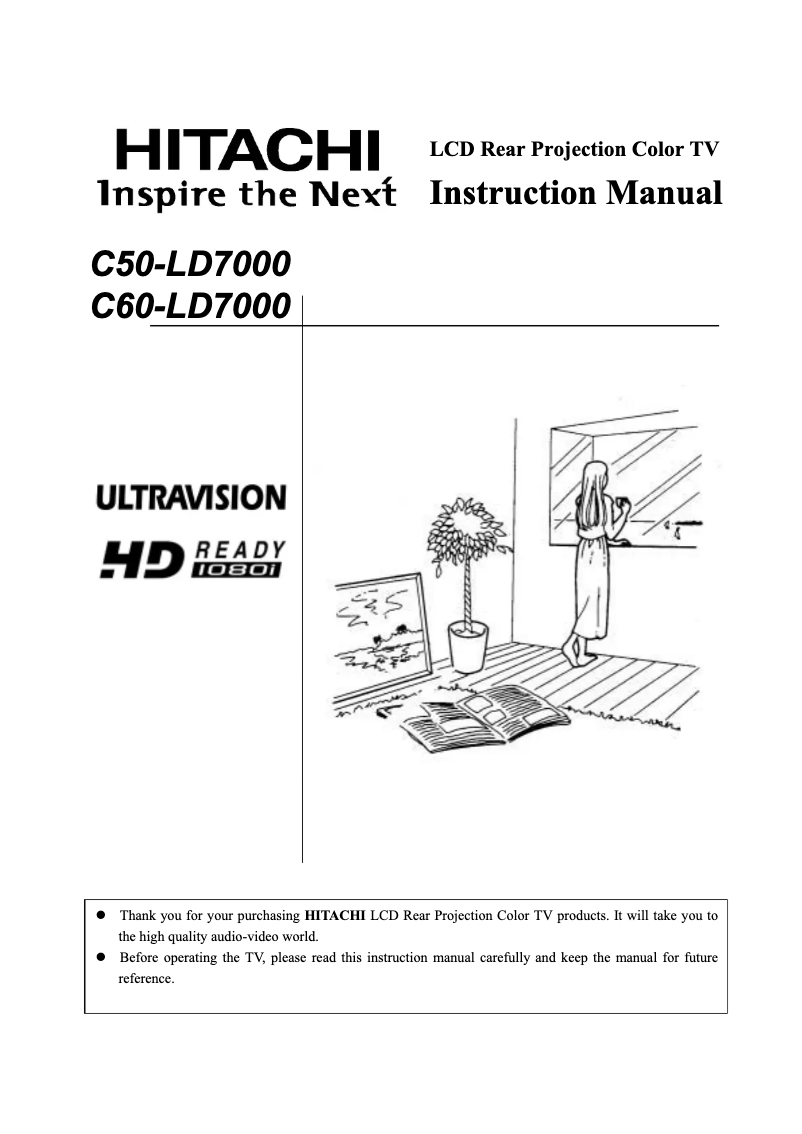 Page 1 de la notice Manuel utilisateur Hitachi C50-LD7000