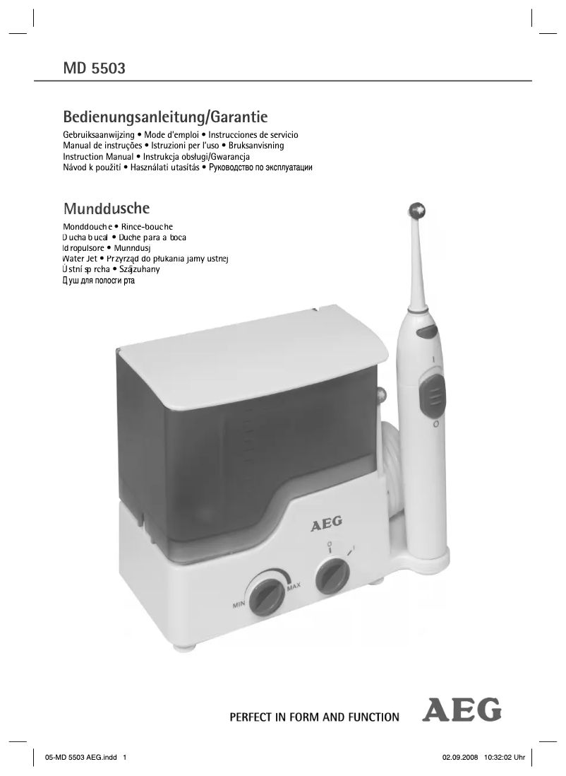Page 1 de la notice Manuel utilisateur Clatronic MD 5503