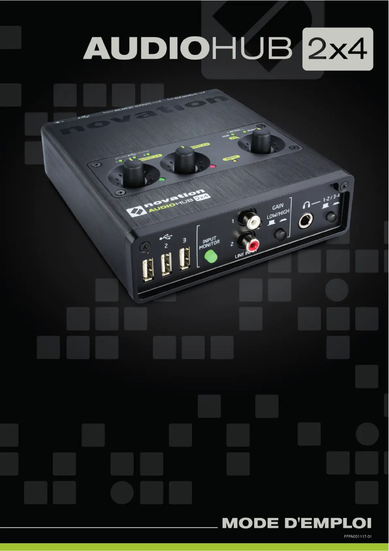 Page n°1 - Manuel utilisateur Novation Audiohub 2x4