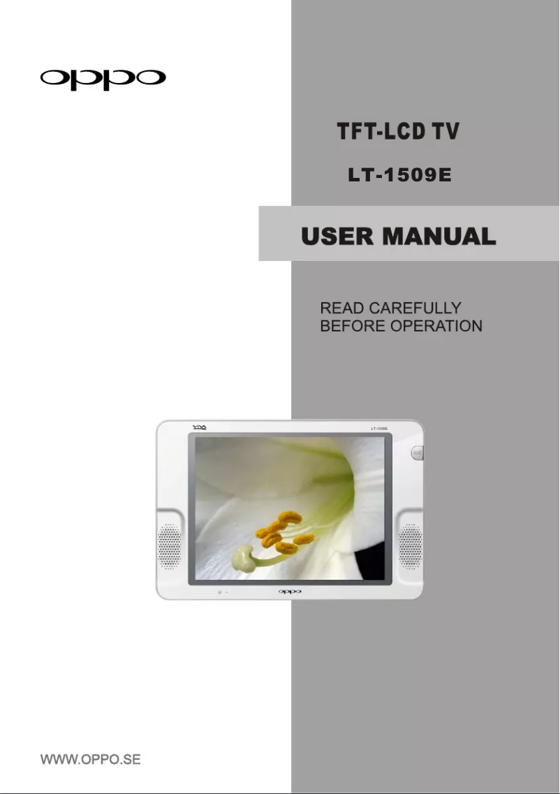 Image de la première page du manuel de l'appareil LT 1509