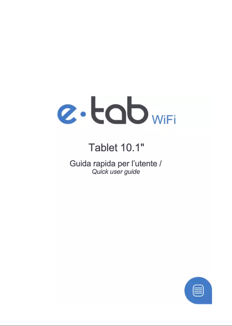 Image de la première page du manuel de l'appareil e-tab WiFi 3