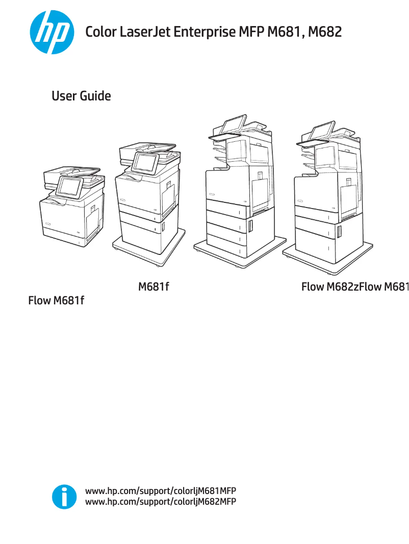 Página 1 del manual Manual de usuario HP Color LaserJet Enterprise M681z