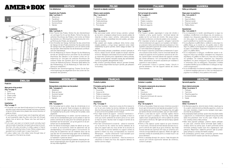 Page n°1 - Manuel utilisateur AmerBox 691168