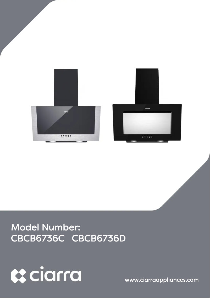 Page 1 de la notice Manuel utilisateur Ciarra CBCB6736D