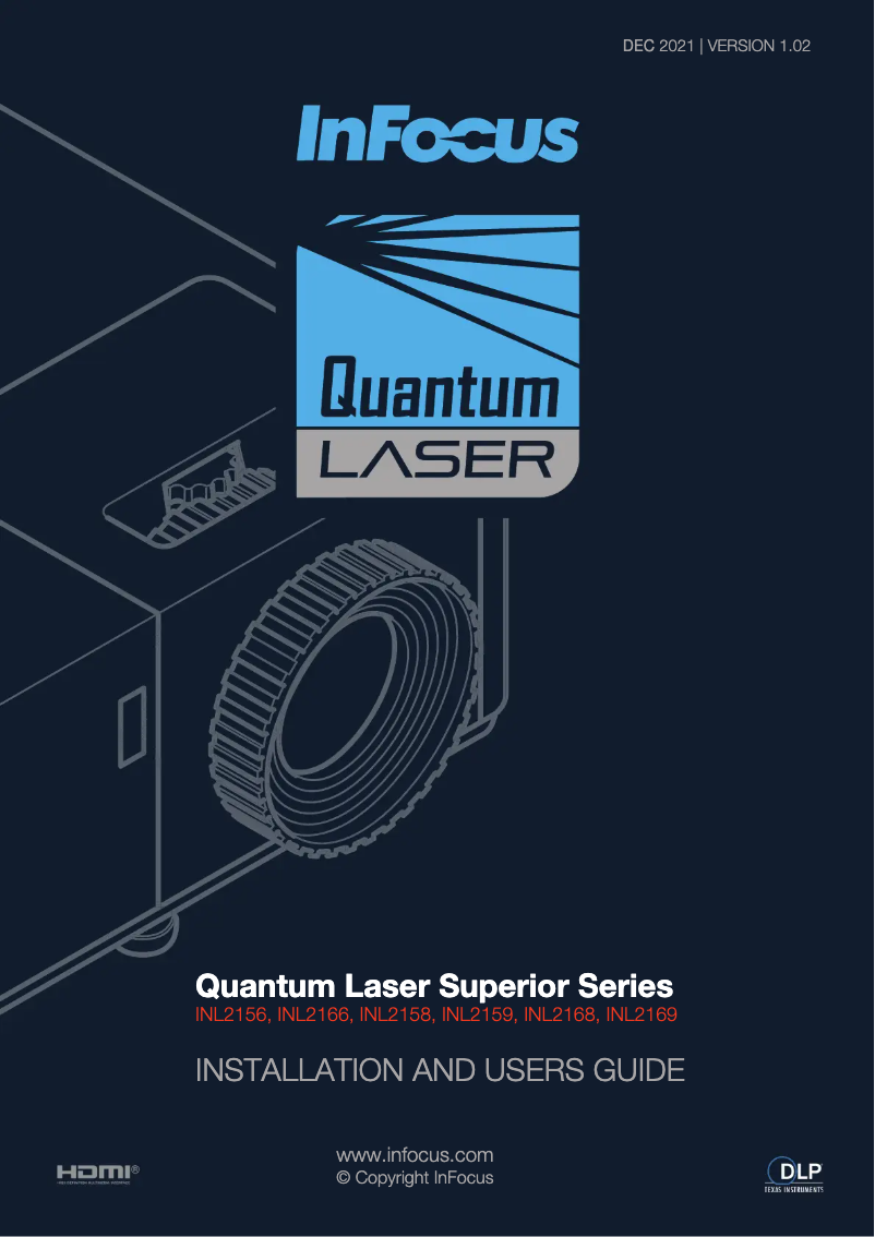 Image de la première page du manuel de l'appareil Quantum Laser INL2156