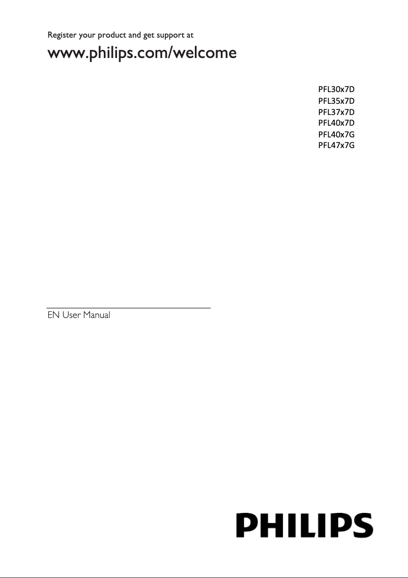 Page 1 de la notice Manuel utilisateur Philips 32PFL3017D