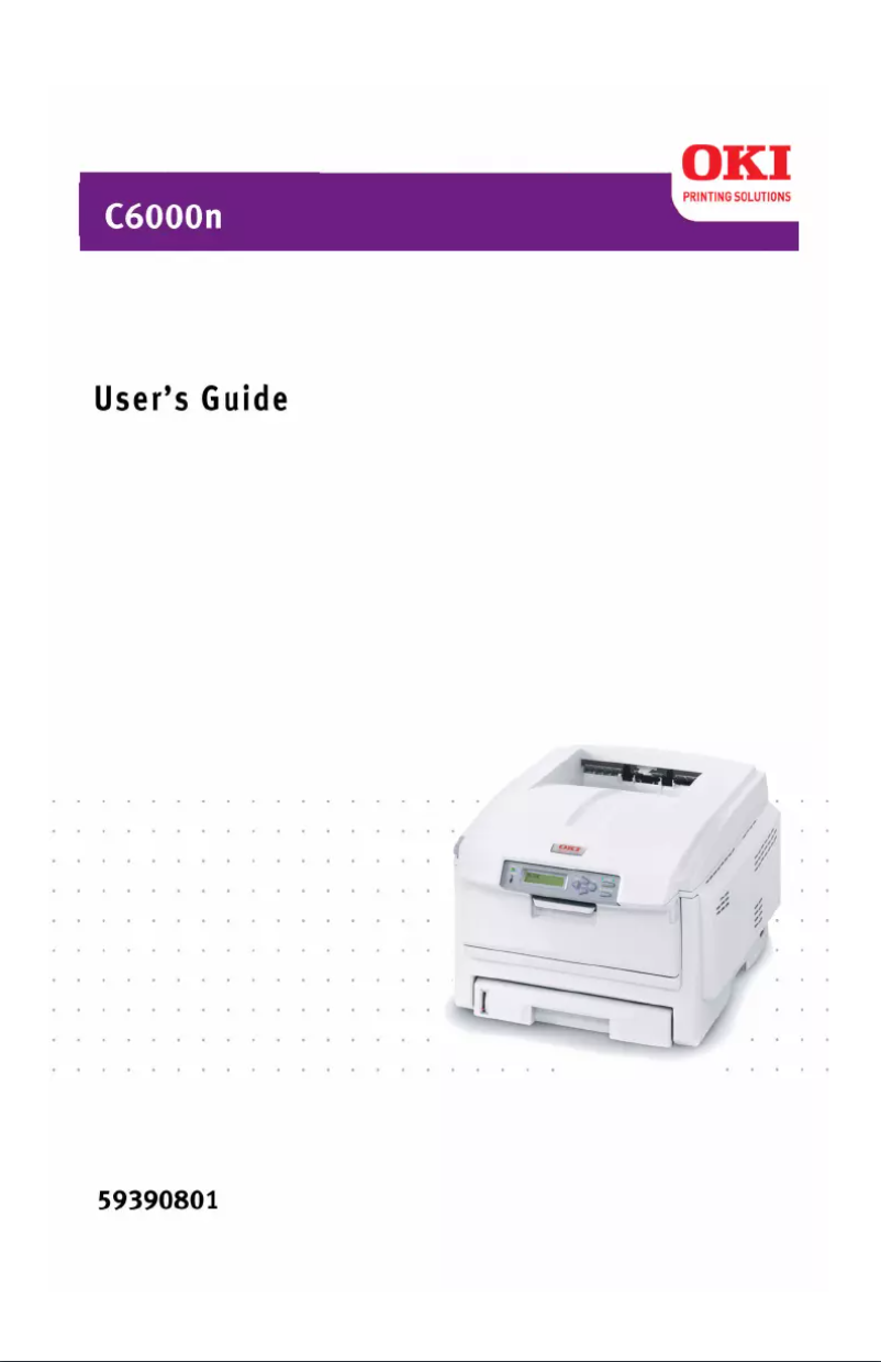 Page n°1 - Manuel utilisateur OKI C6000N