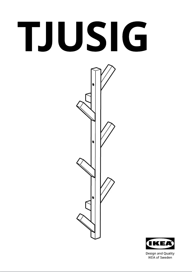 Page 1 of the manual User Manual Ikea TJUSIG 202.905.98