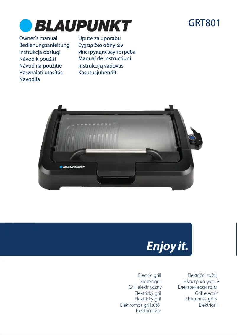 Page n°1 - Manuel utilisateur Blaupunkt EGRT801