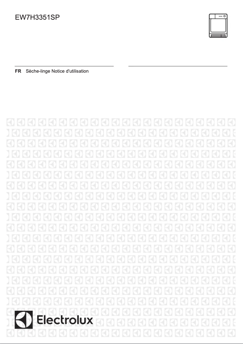 Page 1 de la notice Manuel utilisateur Electrolux EW7H3351SP