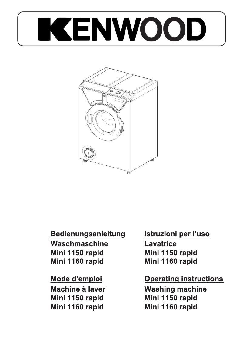Image de la première page du manuel de l'appareil Mini 1150 rapid