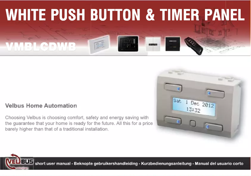 Image de la première page du manuel de l'appareil VMBLCDWB