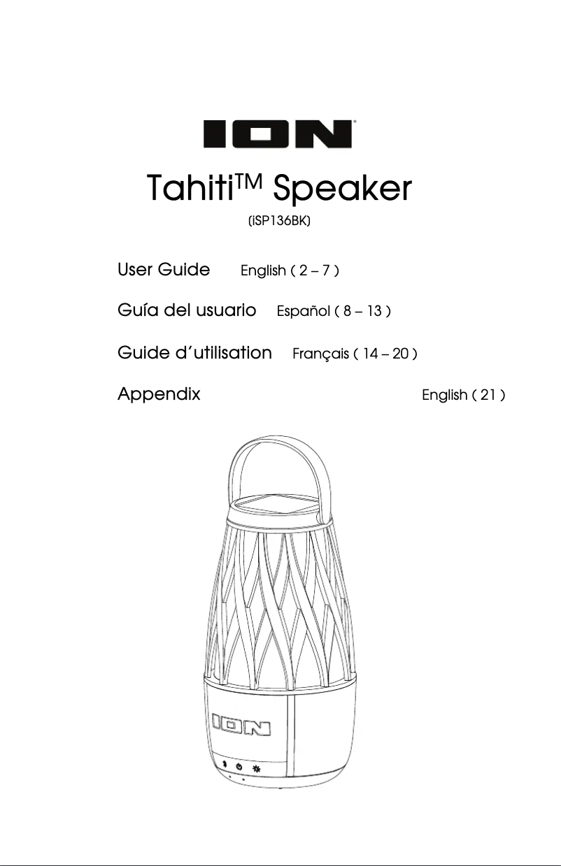 Page 1 de la notice Manuel utilisateur ION Tahiti