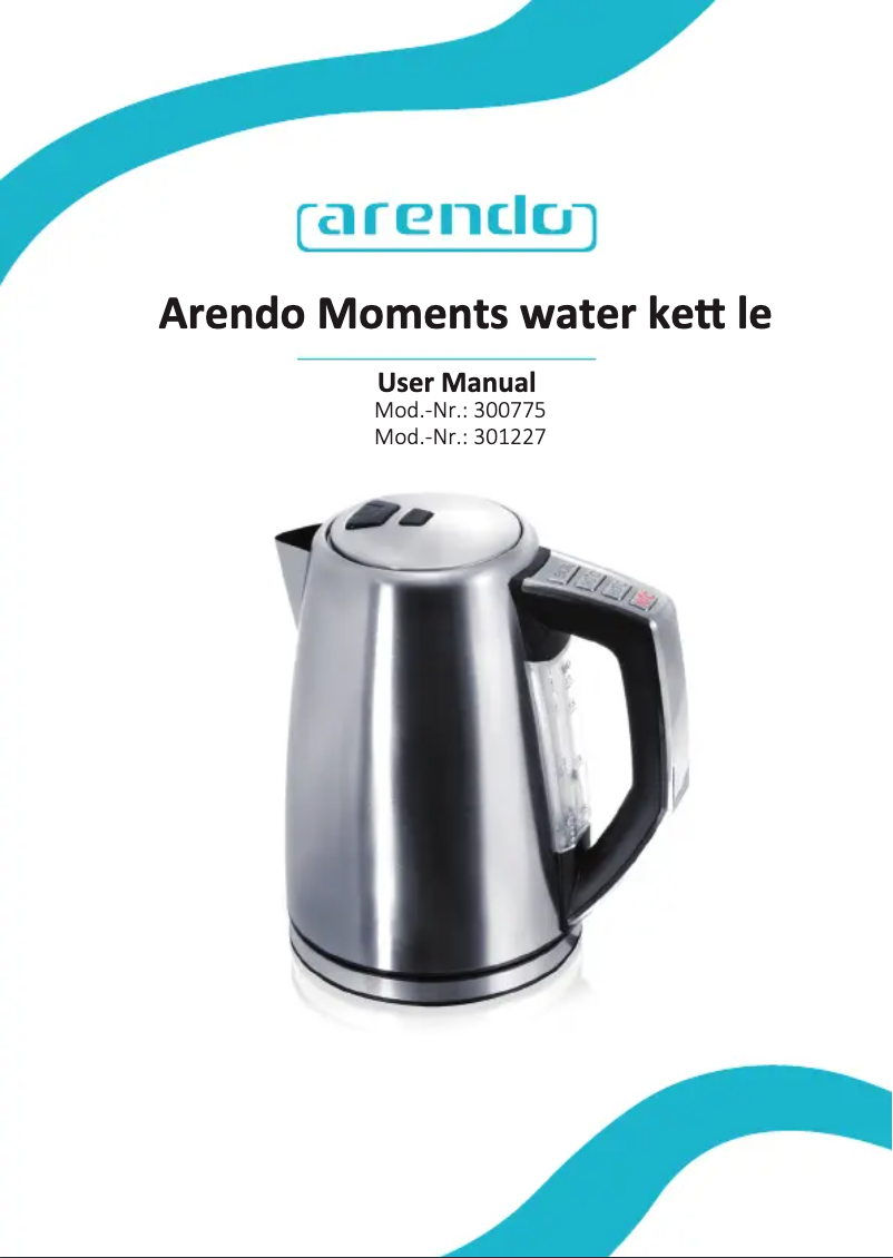Page 1 de la notice Manuel utilisateur Arendo 300775