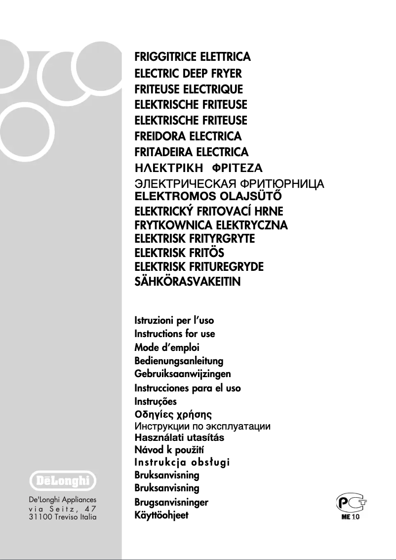 Image de la première page du manuel de l'appareil PremiumFry F34528CZ