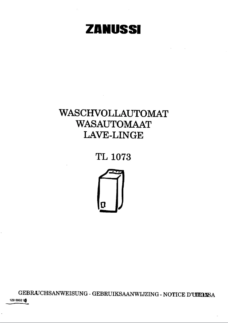 Image de la première page du manuel de l'appareil TL 1073