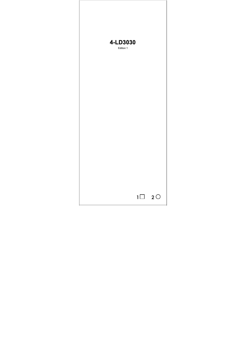 Page n°1 - Manuel utilisateur Digi-tech 4-LD3030