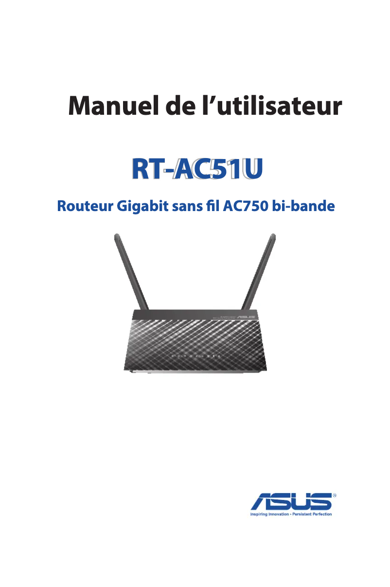 Image de la première page du manuel de l'appareil RT-AC51U