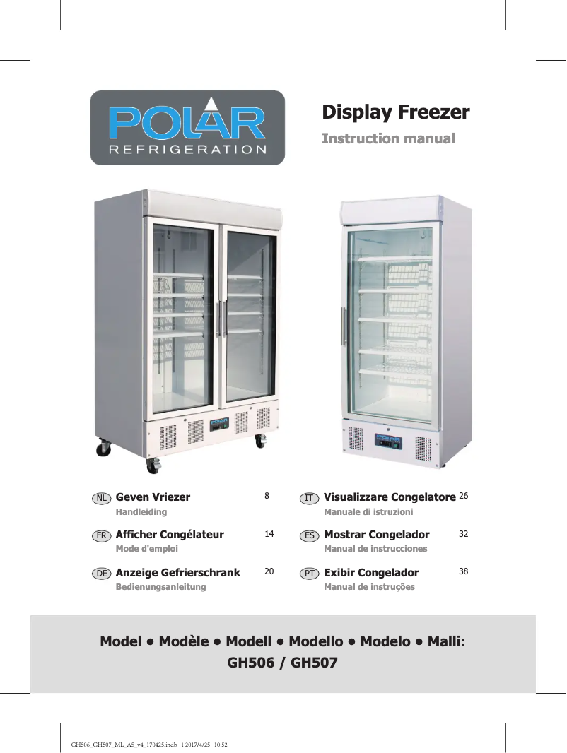 Page 1 de la notice Manuel utilisateur Polar GH506