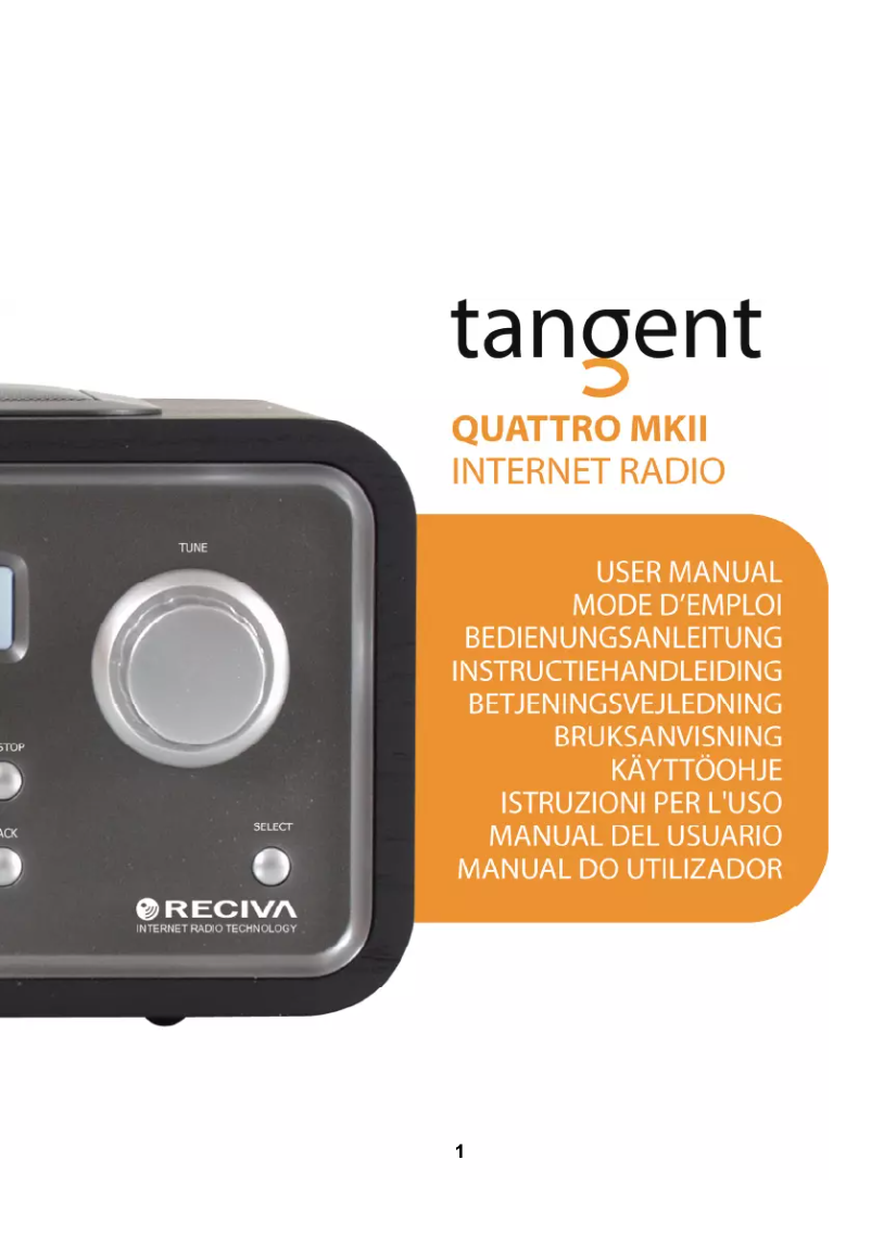 Página 1 del manual Manual de usuario Tangent Quattro MKII