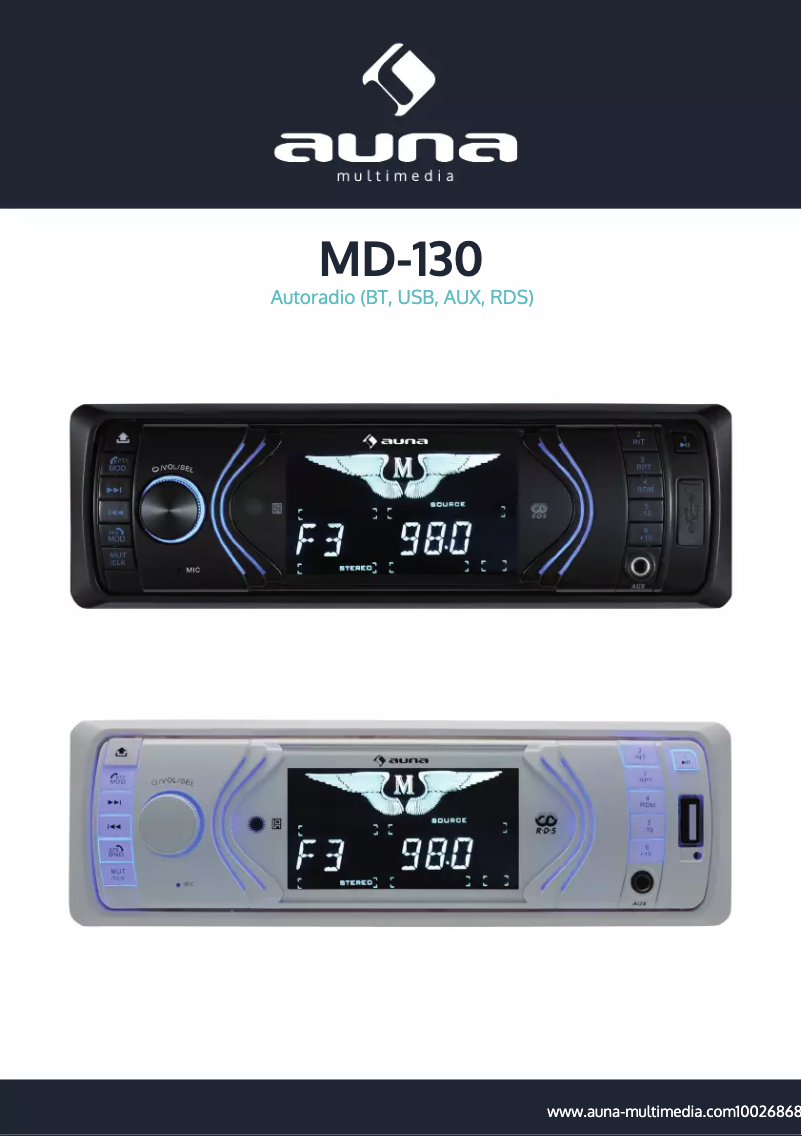 Page 1 de la notice Manuel utilisateur Auna MD-130