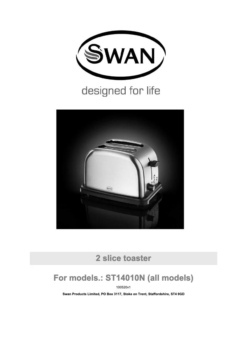 Page n°1 - Manuel utilisateur Swan ST14010CREN