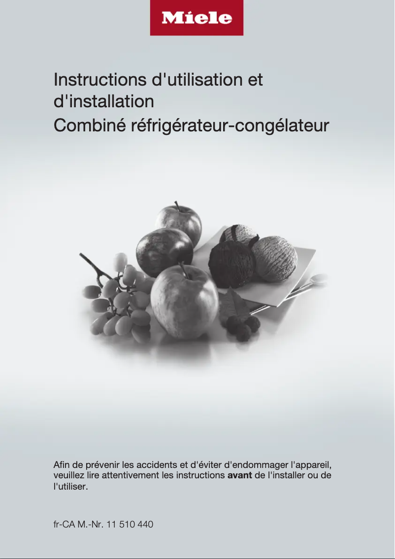 Image de la première page du manuel de l'appareil KF 2802 SF